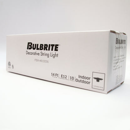 Bulbrite 810150 14-foot String Light Kit with Amber Fiesta F10 Incandescent Light Bulbs