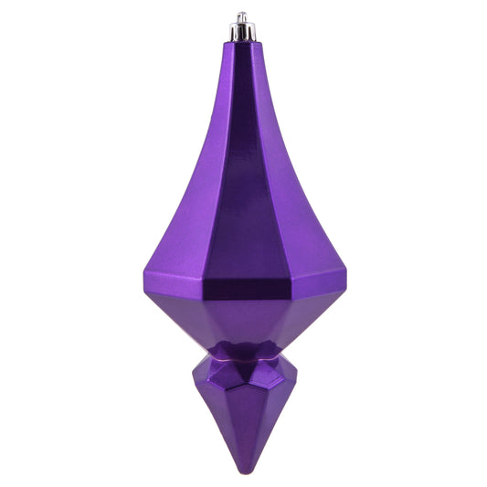 Vickerman 8" Purple Candy Finish Diamond Finial Ornament Pack of 2