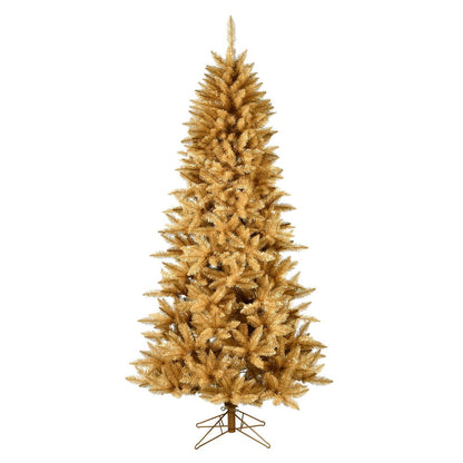 Vickerman 6.5' x 40" Gold Fir Artificial Christmas Pencil Tree Unlit