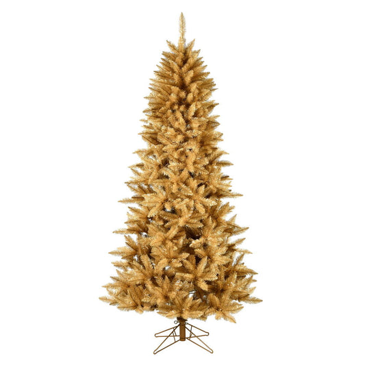 Vickerman 6.5' x 40" Gold Fir Artificial Christmas Pencil Tree Unlit