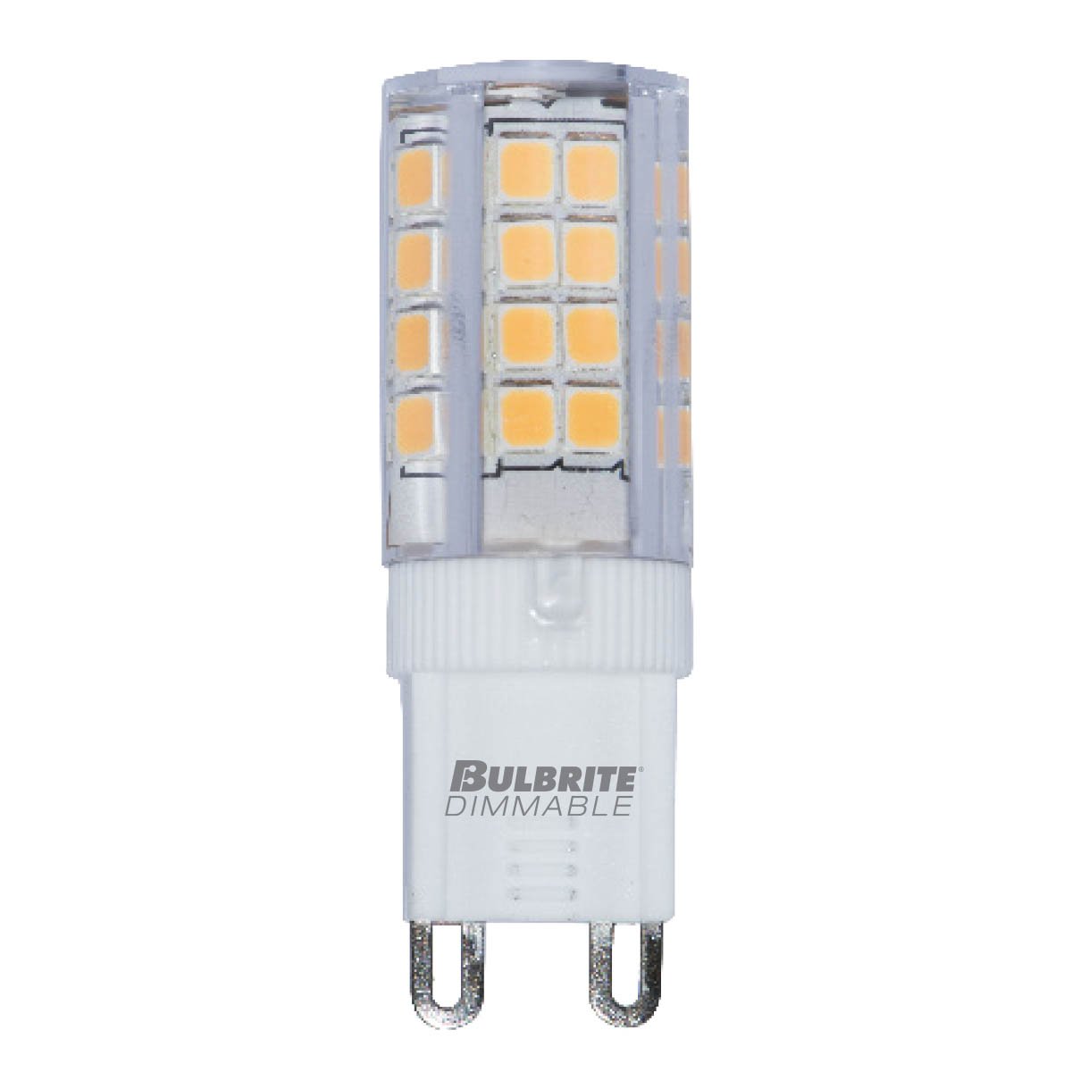 BULBRITE LED T4 BI-PIN (G9) 4.5W DIMMABLE LIGHT BULB 2700K/WARM WHITE 35W INCANDESCENT EQUIVALENT 2PK (770590)