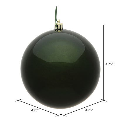 Vickerman 4.75" Moss Green Candy Ball Ornament 4 per Bag