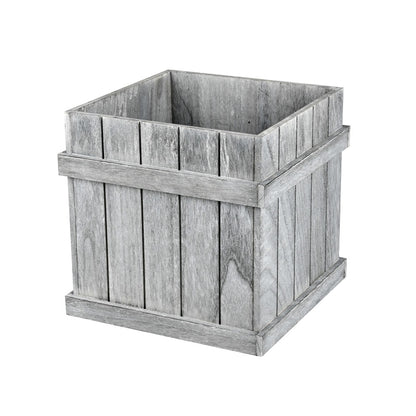 Vickerman 10" Wooden Panel Box Set/2. This set includes 2 boxes that measure 10.3"L x 10.3"W x 9.9"H and 7.9"L x 7.9"W x 7.9"H.