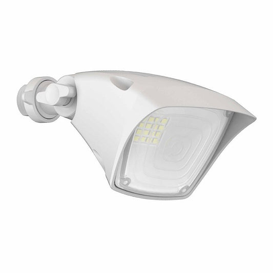 Westgate Weatherproof LED Square Flood Heads, 120V, Outdoor Lighting, 10W, 1000 Lumens, 3000K, White Finish