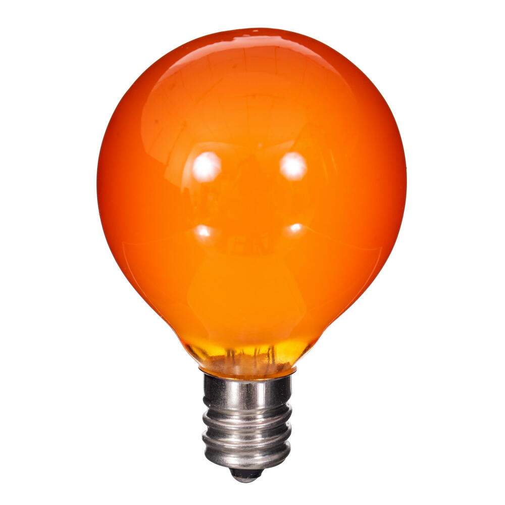 Vickerman Amber LED G40-E12 Filament Glass Replacement Bulbs 10/Box