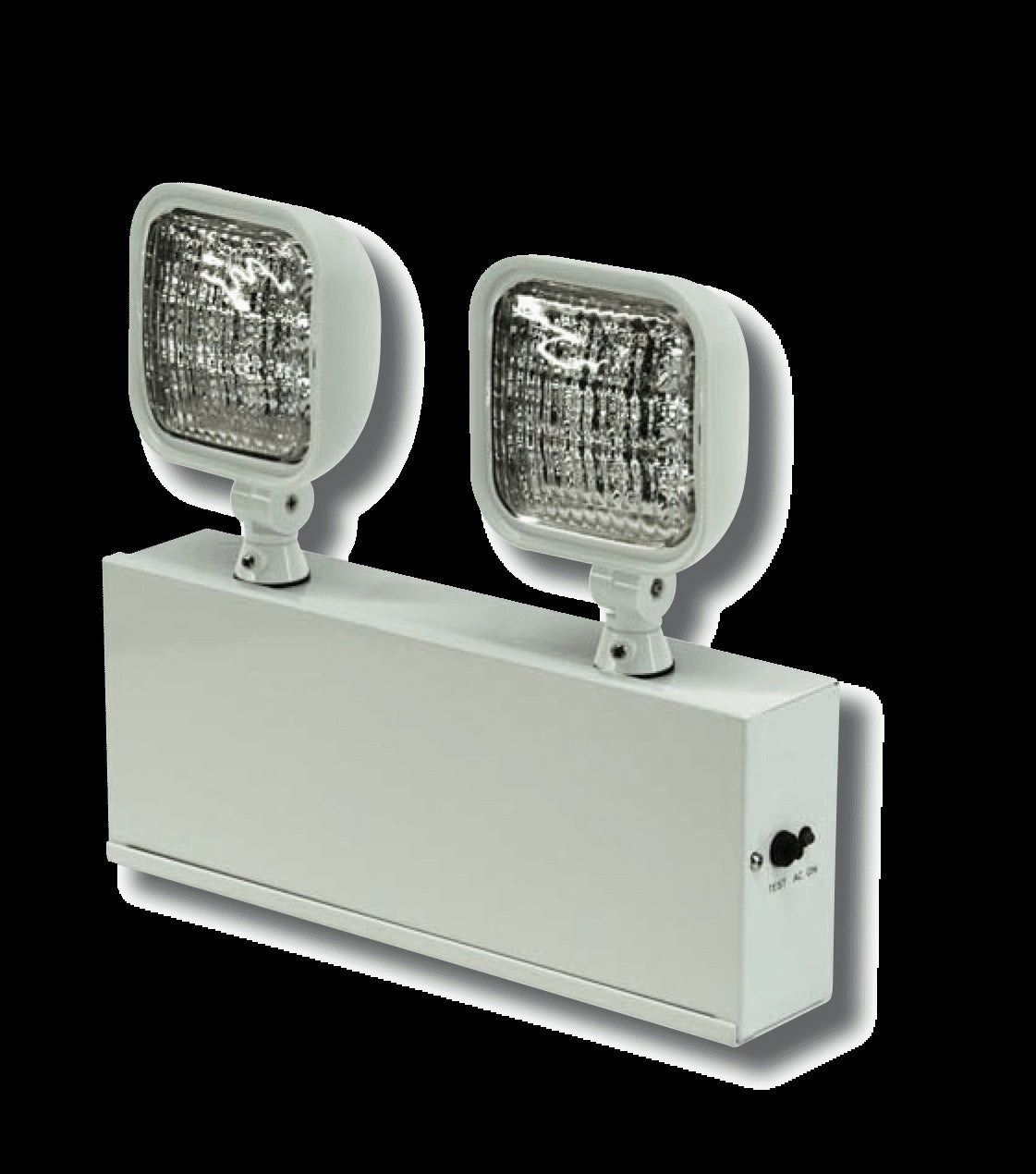 Westgate Indoor LED Emergency Lights With Remote Capability, White Housing, LED Exit & Emergency Lighting, 1W Per Head