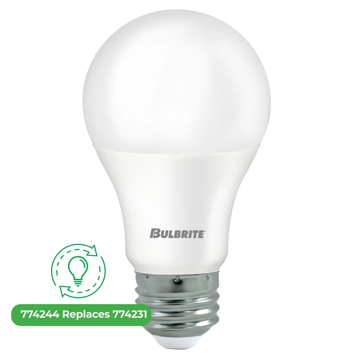 Bulbrite LED Filament 8.5 Watt Non-Dimmable A19 Light Bulb with Frost finish and Medium (E26) Base - 3000K Soft White Light, 750 Lumens