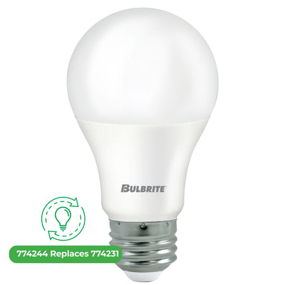 Bulbrite LED Filament 8.5 Watt Non-Dimmable A19 Light Bulb with Frost finish and Medium (E26) Base - 3000K Soft White Light, 750 Lumens