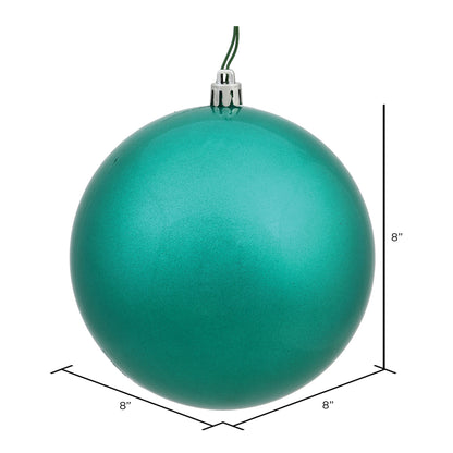 Vickerman 8" Sea Foam Candy Ball Ornament