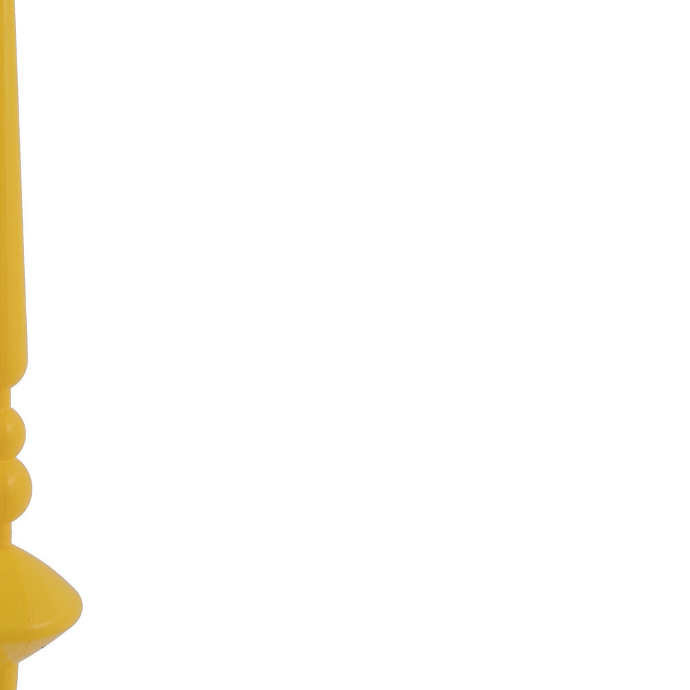 Vickerman 12" Yellow Shiny Cupola Finial. This long finial ornament adds depth and texture to any holiday decorating project. Made with shatterproof plastic. Includes 3 pieces per bag.