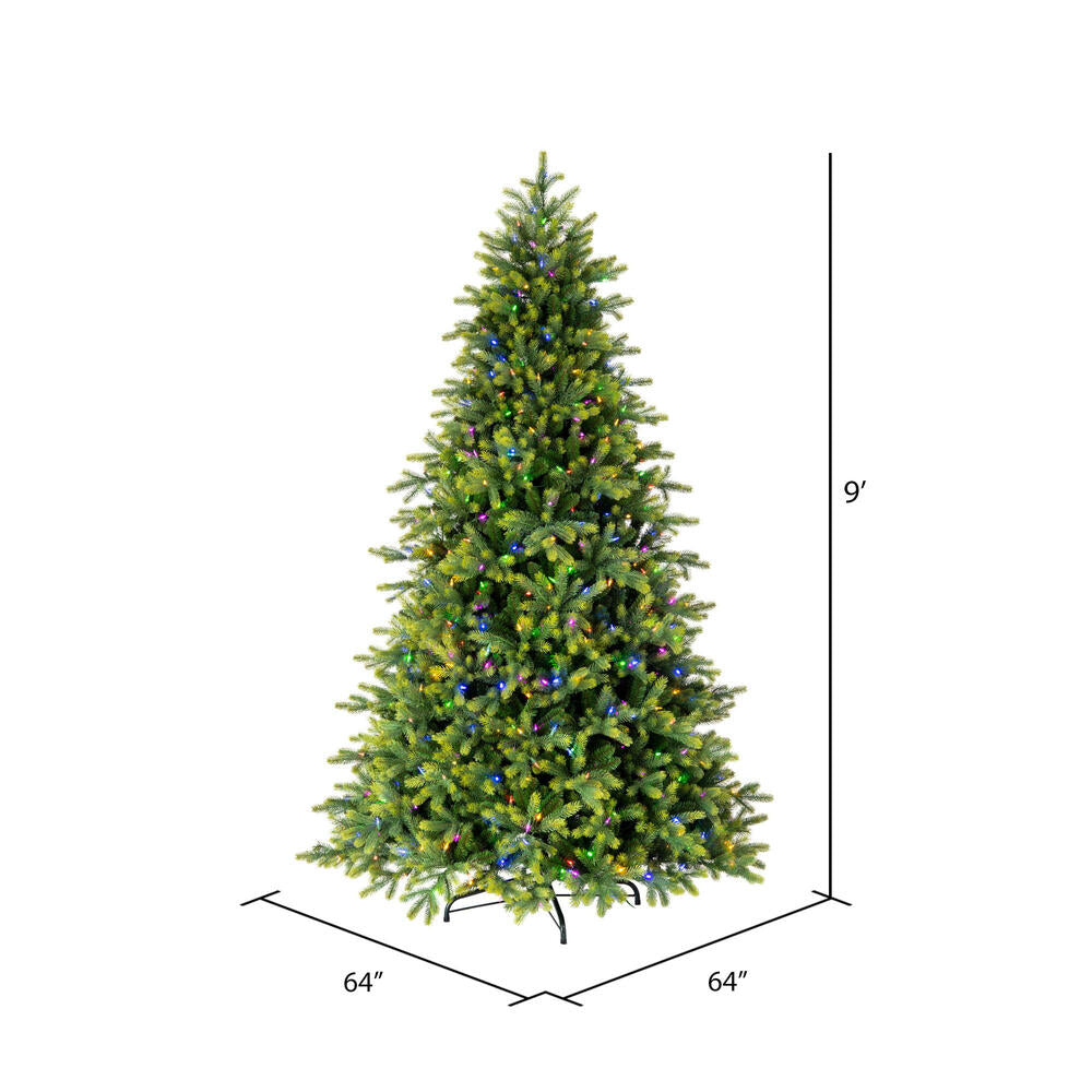 Vickerman 9' x 64" Jersey Fraser Fir Artificial Christmas Tree LED Color Changing Mini Lights