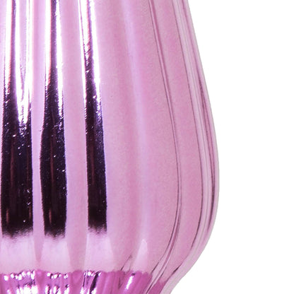Vickerman 14" Pink Shiny Finial Drop Christmas Ornament UV Treated with Drilled and Wired Cap 2 per bag