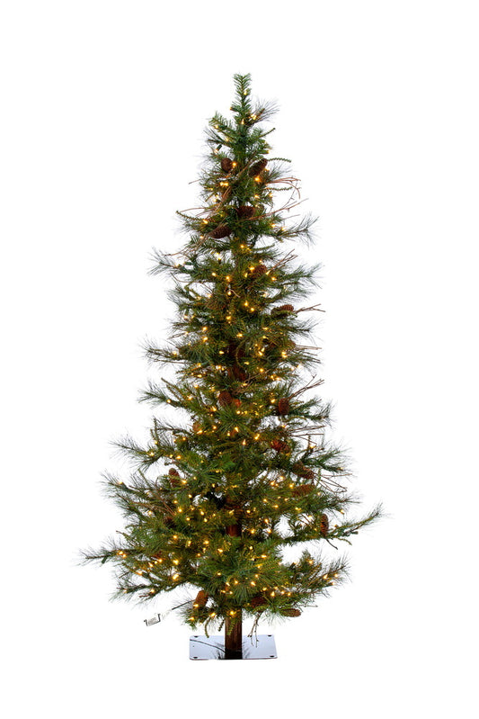 Vickerman 5' x 35" Ashland Fir Artificial Christmas Tree Warm White Dura-lit LED Lights