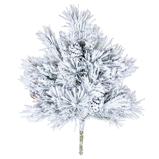 Vickerman 30" Flocked Alberta Artificial Christmas Spray