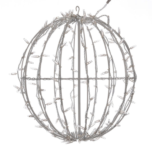 Vickerman 324Lt x 30" Fold Flat Pink Led Jumbo Hanging Sphere.