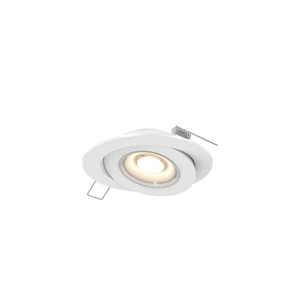 Dals Lighting Pivot 4" LED Flat Gimbal Downlight, 90° Tilt, 3000K, 120V/Voltage Selectable