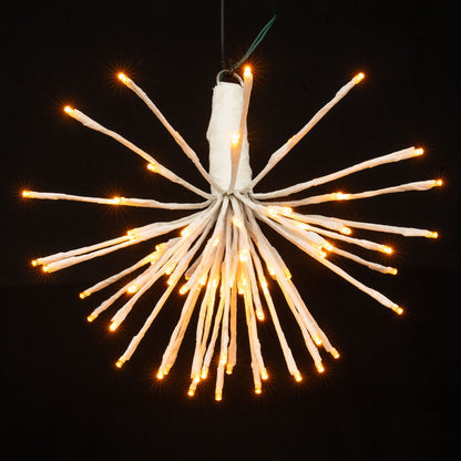 Vickerman 80Lt x 16" White Starburst Yellow 5mm LED Lights.