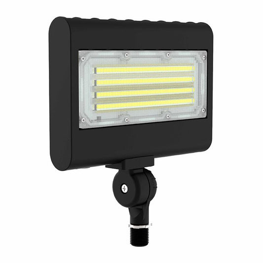 Westgate X-Gen Flood-Area Light Sm Housing Adj. 10W-30W Adj. 30/40/50K 120-277V 0-10V Knuckle Black, Outdoor Lighting, 10W/15W/20W/30W, 130 Lumens/W, 30K/40K/50K/57K, Black Finish, 0~10V Dimmable