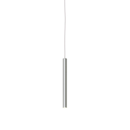 DALS Lighting Modern Cylindrical Hanging Pendant Light With Flat Canopy, LED Kitchen Office Lighting