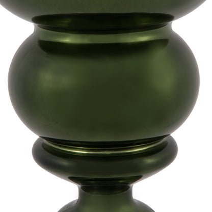 Vickerman 14" Moss Green Shiny Finial Christmas Ornament UV Treated with Drilled and Wired Cap