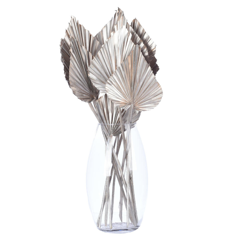 Vickerman Natural Botanicals 15.75 - 19.5" Metallic Champagne Dried Palm 12 per bag.