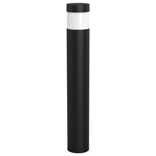 Westgate Bollard 42In Round Flat Top Adj. 12-22W 30/40/50K, Black, Outdoor Lighting, 12~22W, 130 Lumens/W, 30K/40K/50K, Black 0~10V Dimmable