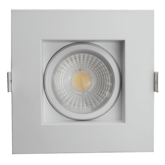 Goodlite LED 4 Inch Regress Square Gimbal Luminaire, Selectable Color Temperature