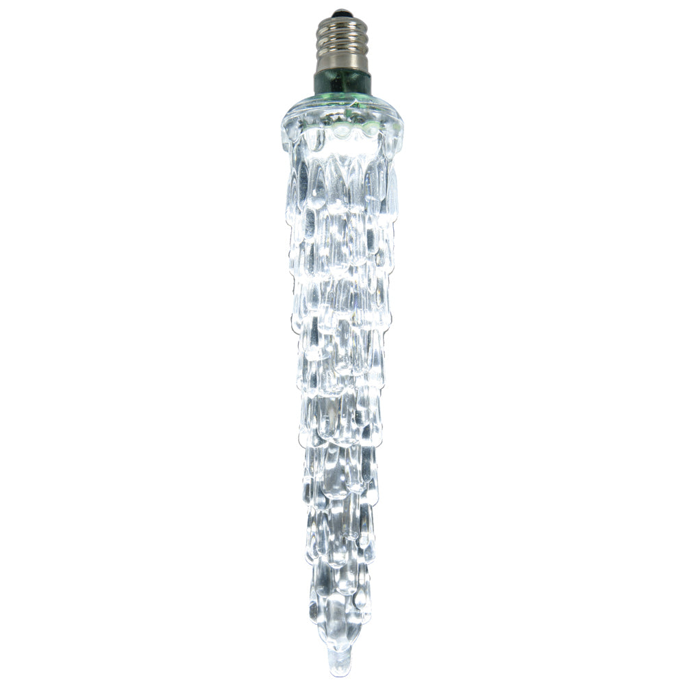 Vickerman 5" LED Cool White Falling Icicle Replacement Bulb