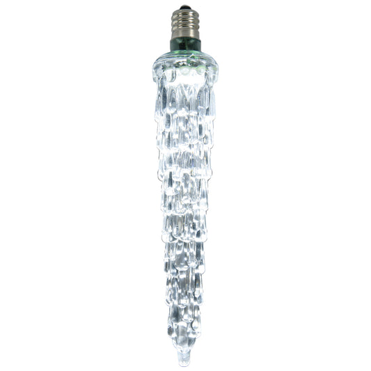 Vickerman 5" LED Cool White Falling Icicle Replacement Bulb