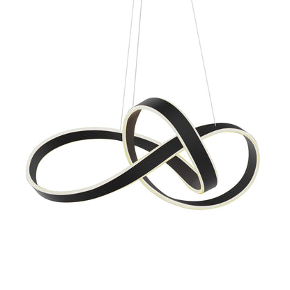 DALS Lighting Twirl 28" 3000K and 5CCT Selectable LED Ribbon Pendant