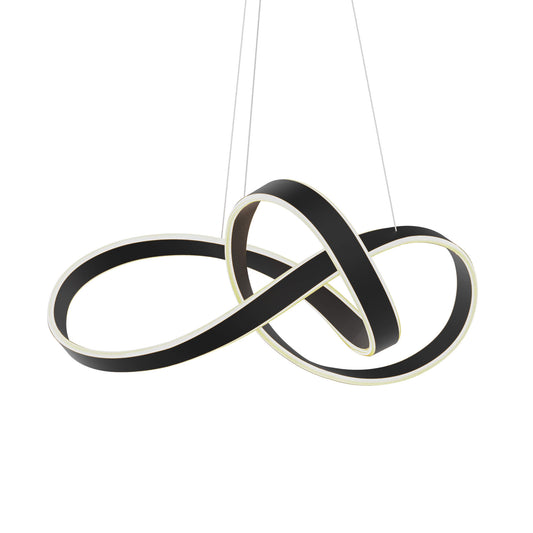 DALS Lighting Twirl 28" 3000K and 5CCT Selectable LED Ribbon Pendant