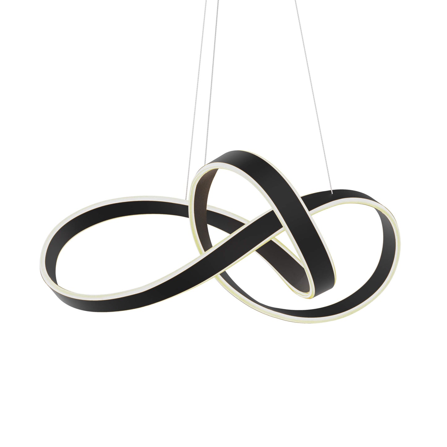 DALS Lighting Twirl 28" 3000K and 5CCT Selectable LED Ribbon Pendant