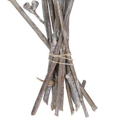 Vickerman Natural Botanicals 13" x 1-3" Red Gum Branch White Washed 14 stems per unit