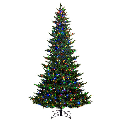 Vickerman 8.5' x 66" Natural Fraser Fir Artificial Christmas Tree 3mm LED Color Changing Lights