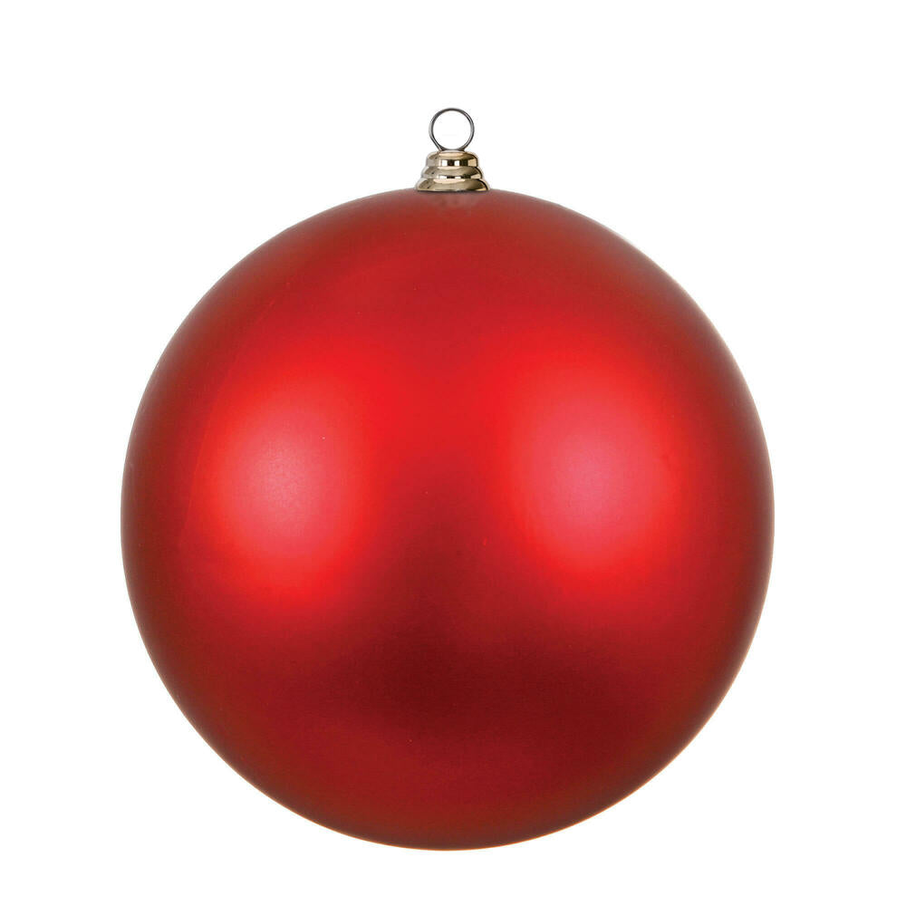 Vickerman 15.75" Red Matte Ball Ornament