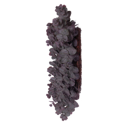 Vickerman 24" Artificial Burgundy Spiral Eucalyptus Wreath