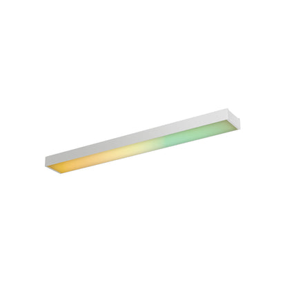 DALS Lighting Linear Flush Mount, 1-Light Under Cabinet Linear Kit, Smart RGB+CCT, White