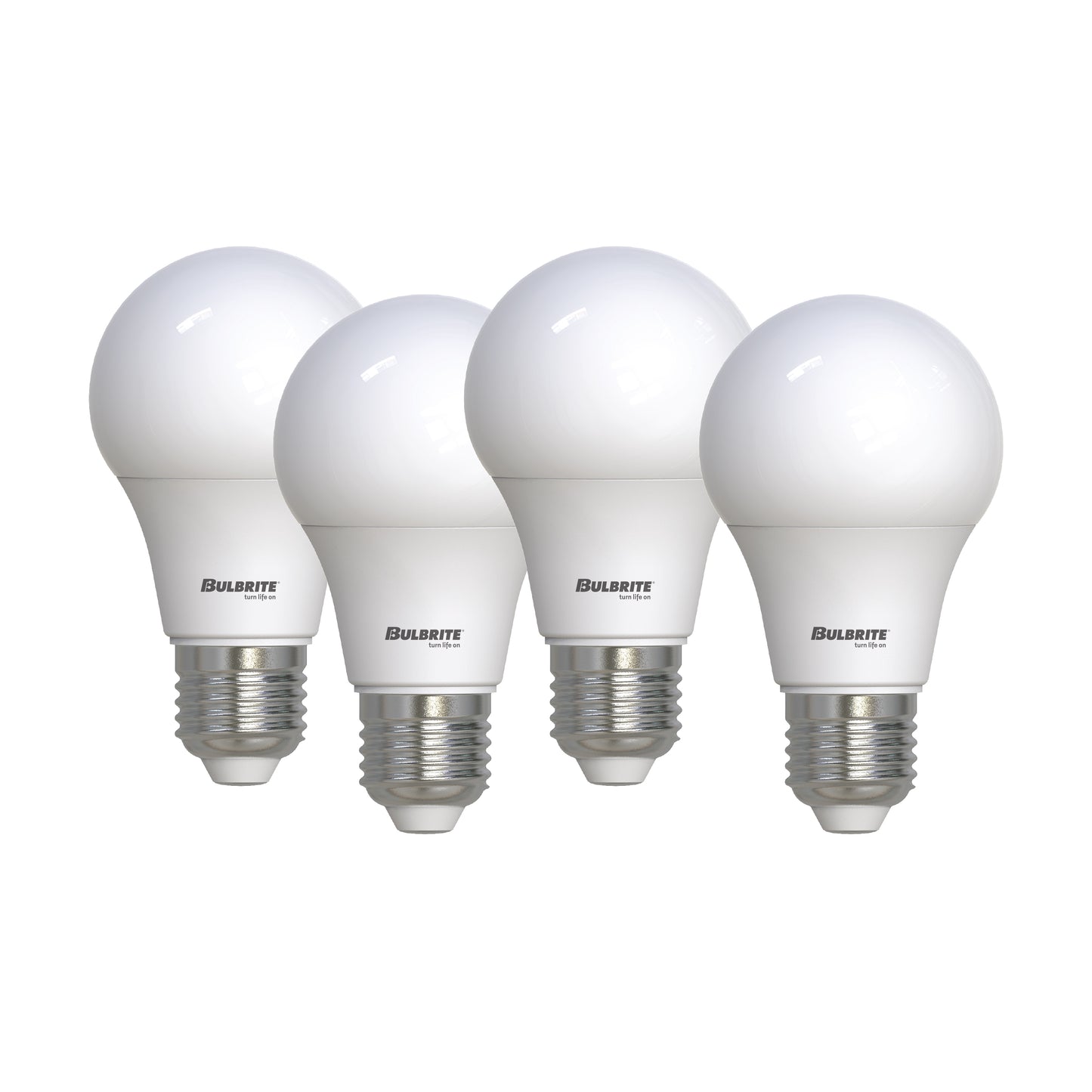 Bulbrite 774249 8.5W LED A19 60W EQUIV BASICS NON-DIMMABLE 4000K E26 120V - 4PK