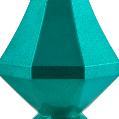 Vickerman 8" Teal Candy Finish Diamond Finial Ornament Pack of 2