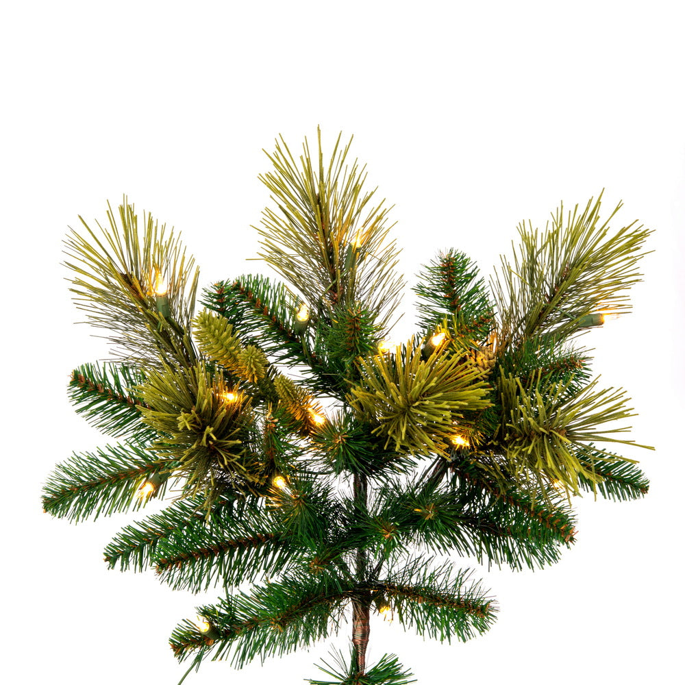 Vickerman 7.5' x 62" Emerald Mixed Fir Artificial Christmas Tree Dura-Lit® Clear Incandescent Mini Lights