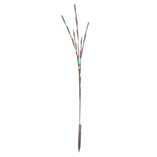 Vickerman 60 Red-White-Blue LED Twig Light Set on Brown Wire Pack of 3.