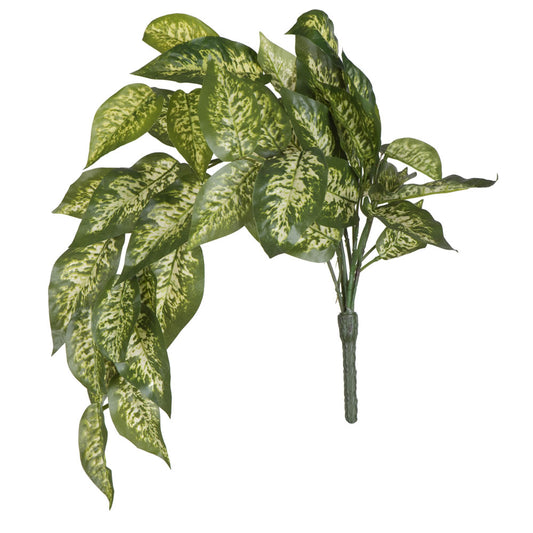 Vickerman 24" Artificial Green Dieffenbachia Bush Vine Pack of 2