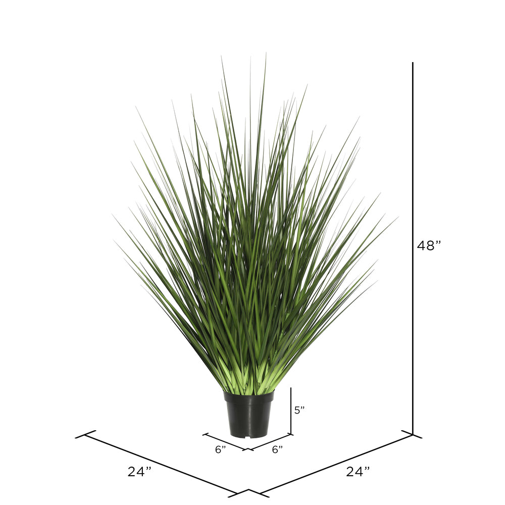 Vickerman 48" Artificial Potted Extra Full Green Grass.