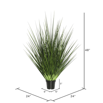 Vickerman 48" Artificial Potted Extra Full Green Grass.