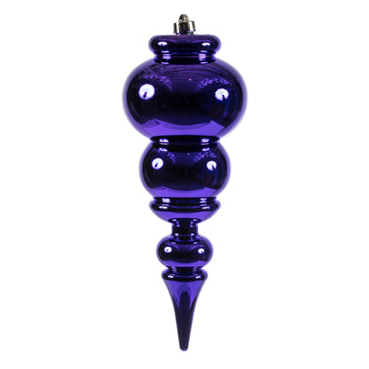 Vickerman 14" Purple Shiny Finial Ornament