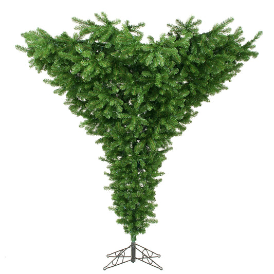 Vickerman 7.5' Upside Down Artificial Christmas Tree Unlit