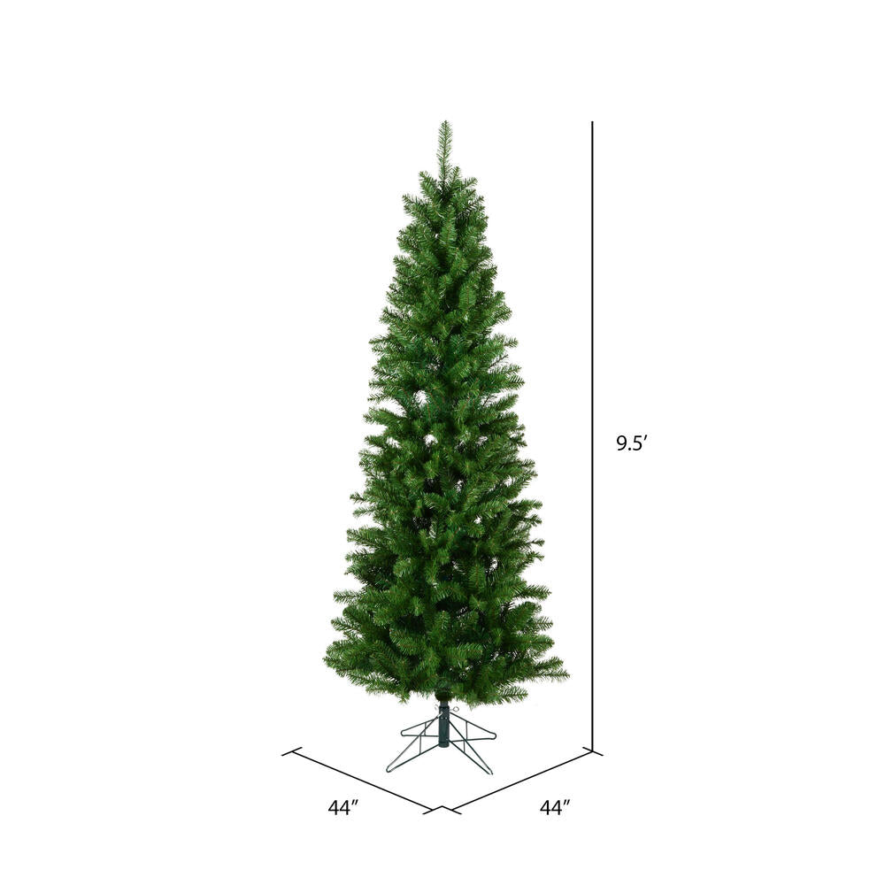 Vickerman 9.5' Salem Pencil Pine Artificial Christmas Tree Unlit
