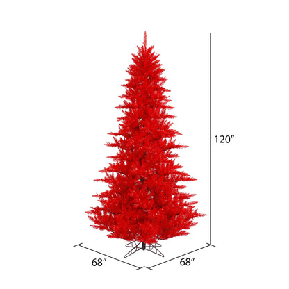 Vickerman 10' Red Fir Artificial Christmas Tree Unlit