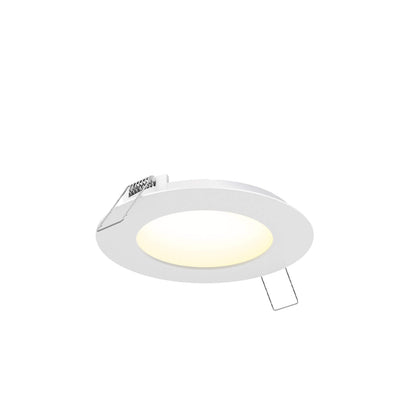 DALS 6 Inch Round Recessed Panel Light with Junction Box/Driver | CCT Color Selectable | 14W, 980 Lumens | Dimmable Pot Light | Wet Rated | ETL Certified