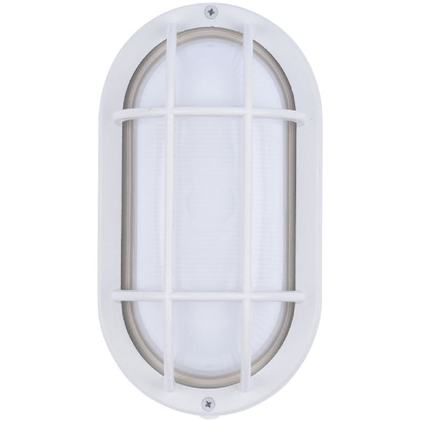 Euri Lighting EOL-WL14WH-3100SE Residential LED 6.2-Watt Outdoor Bulkhead Wall Light Wet Rated 6 Color Selectable Non-Dimmable White Housing